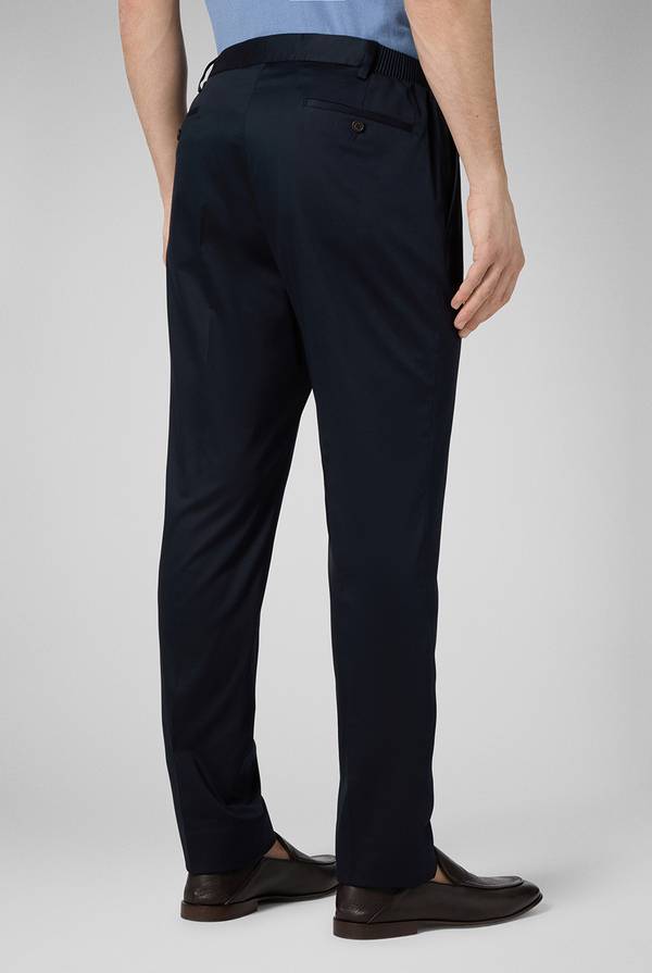 Pal Zileri Pantalone in cotone e tencel stretch In Linea