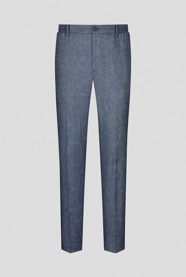 Pal Zileri Pantalone in lino e cotone stretch