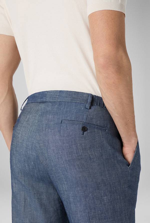 Pal Zileri Pantalone in lino e cotone stretch Promozione