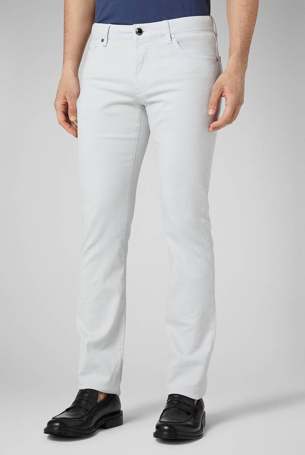 Pal Zileri Pantalone 5 tasche in cotone stretch tinto in capo Acquista Ora