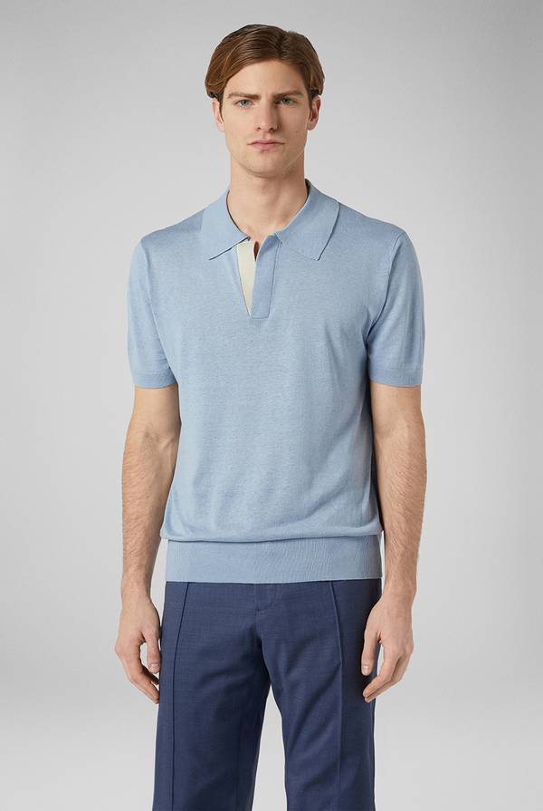 Pal Zileri Polo in maglia di lino e seta Outlet
