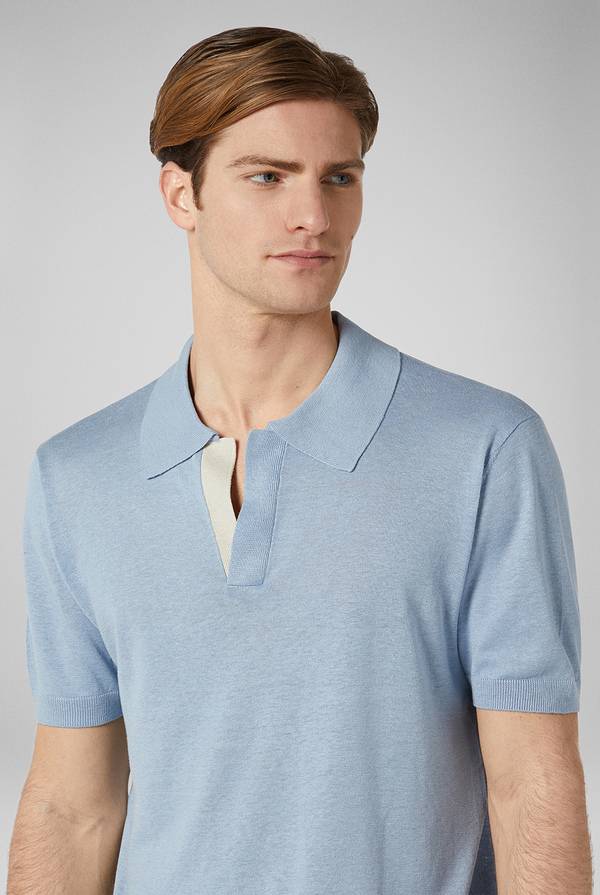 Pal Zileri Polo in maglia di lino e seta Outlet