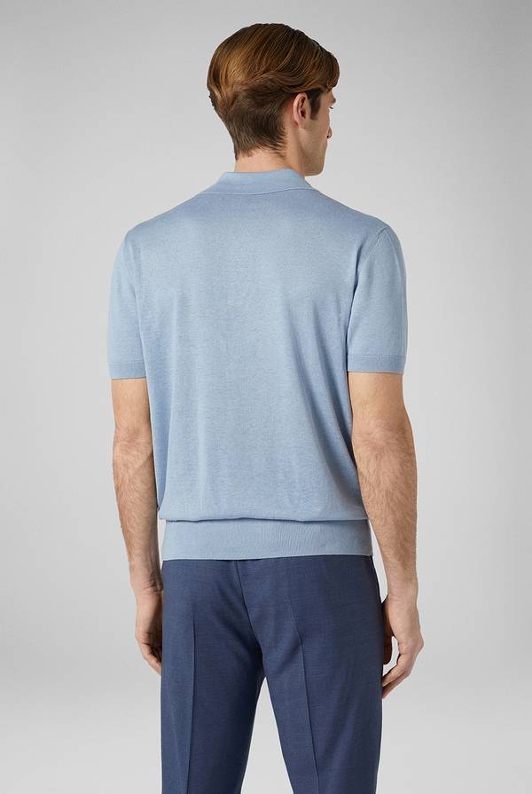 Pal Zileri Polo in maglia di lino e seta Outlet