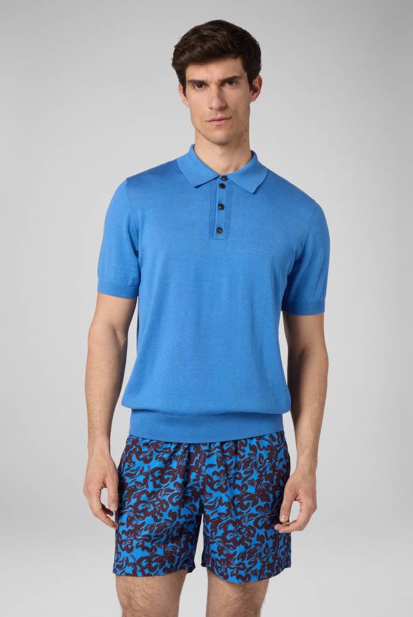 Pal Zileri Polo in maglia di lana e seta Vendita Calda