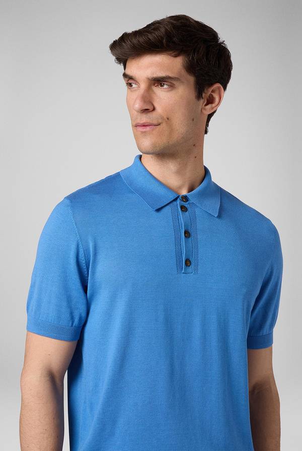 Pal Zileri Polo in maglia di lana e seta Vendita Calda