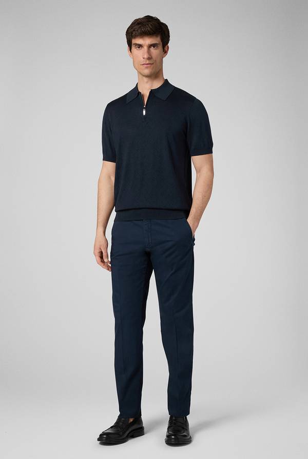 Pal Zileri Polo jacquard con monogramma pz Saldi Di Fabbrica