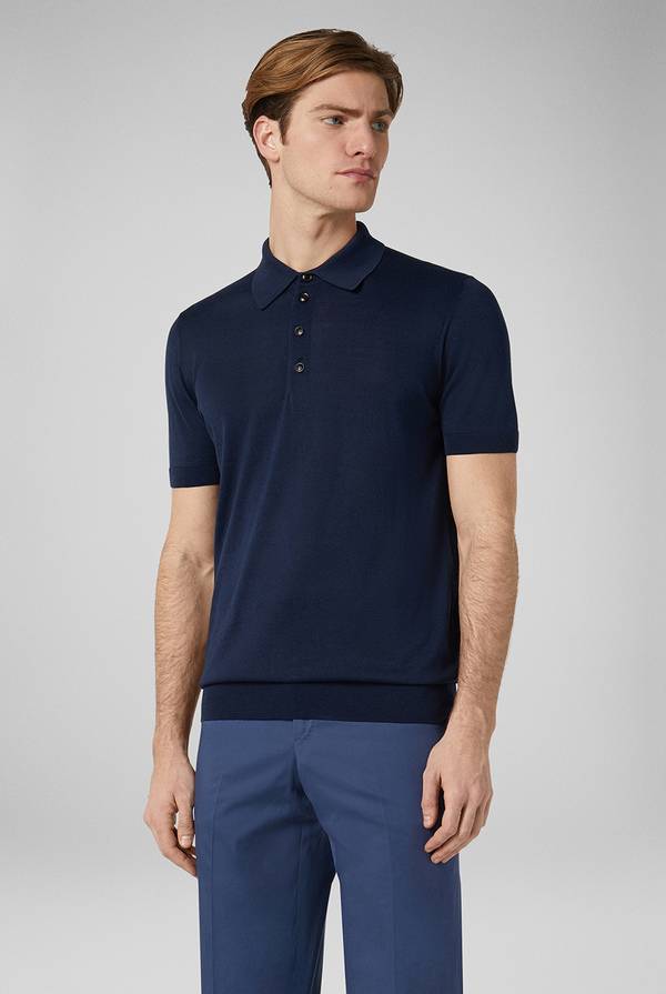 Pal Zileri Polo in maglia di seta e cotone Vendite Flash