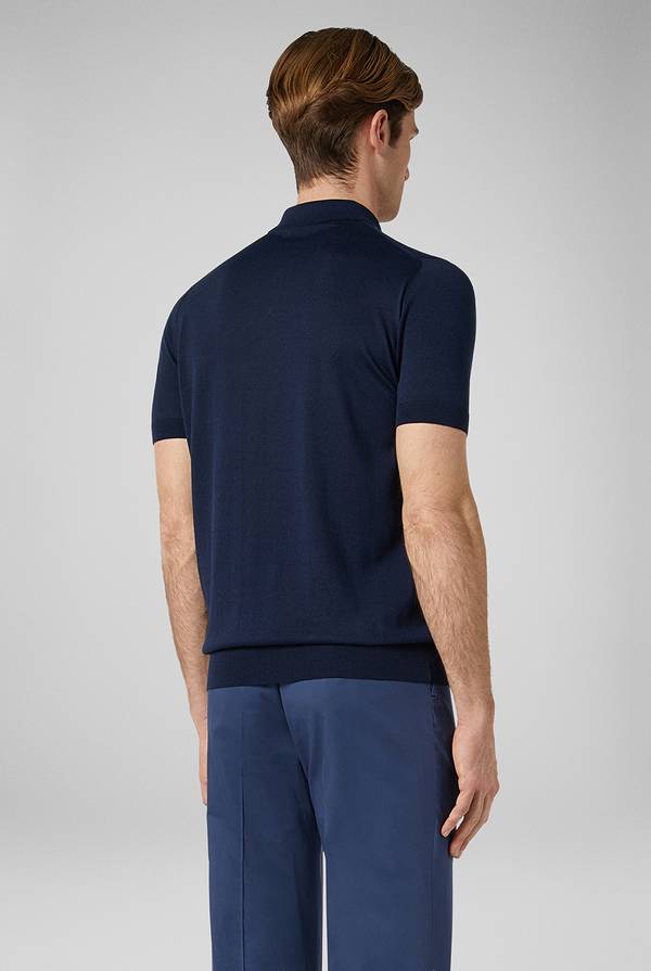 Pal Zileri Polo in maglia di seta e cotone Vendite Flash