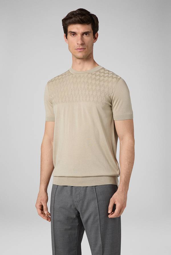 Pal Zileri Tshirt con lavorazione 3D In Saldo