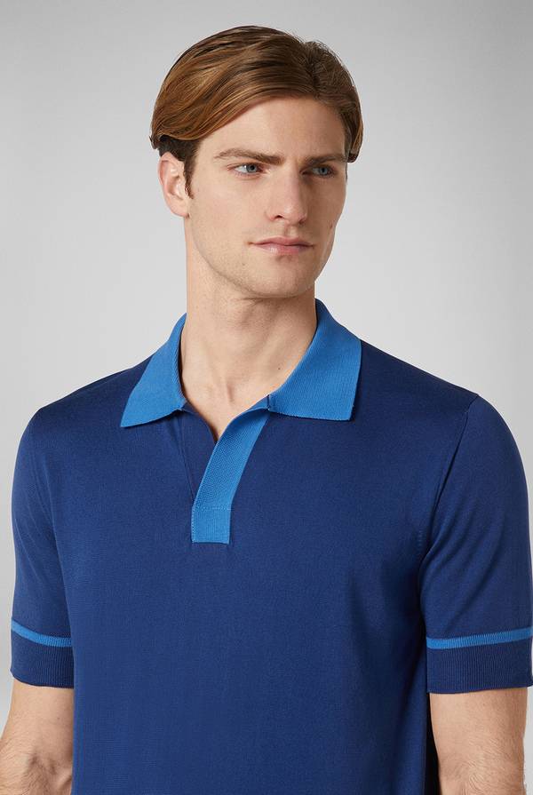 Pal Zileri Polo in maglia con dettagli a contrasto Nuova
