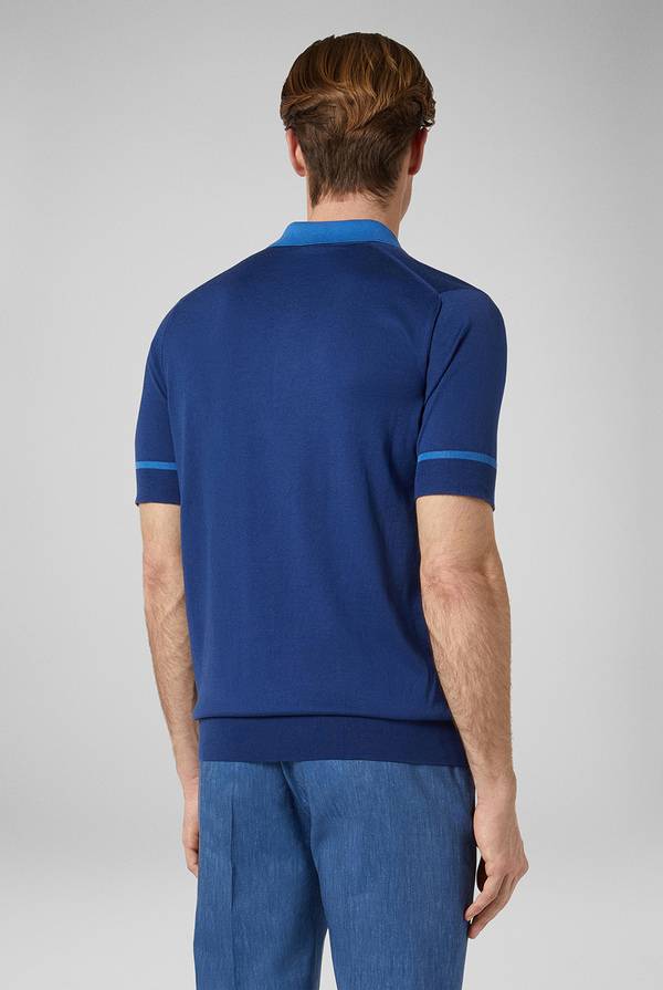 Pal Zileri Polo in maglia con dettagli a contrasto Nuova