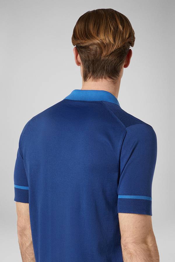 Pal Zileri Polo in maglia con dettagli a contrasto Nuova