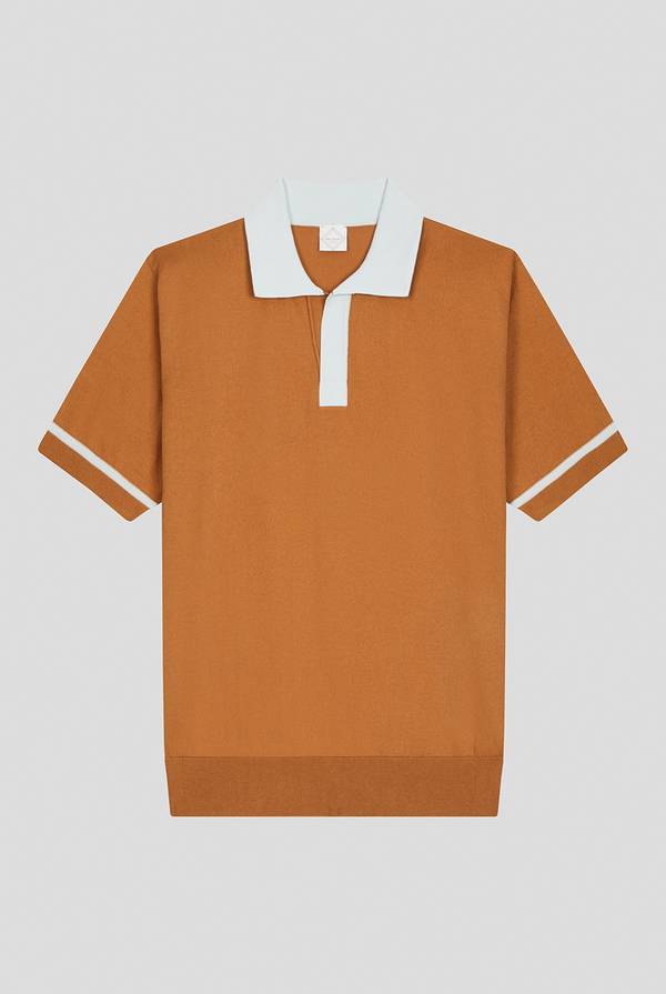 Pal Zileri Polo in maglia con dettagli a contrasto