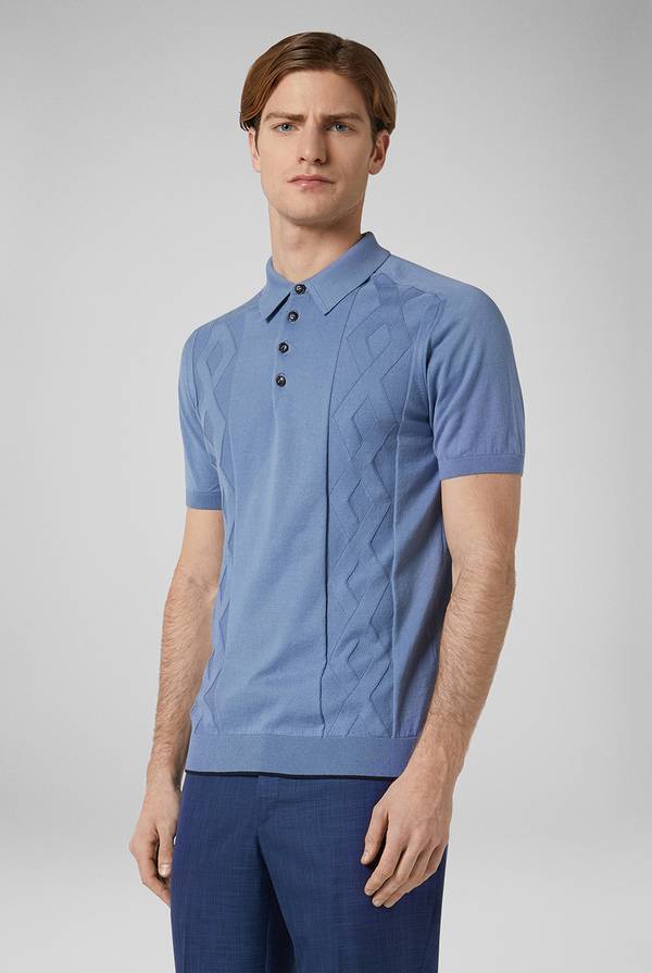 Pal Zileri Polo in maglia con calati Italy