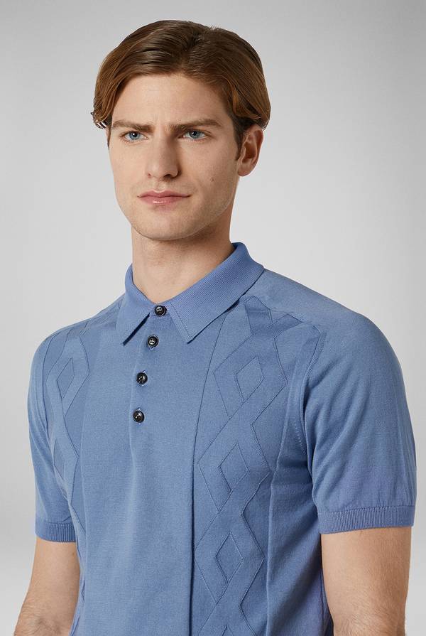 Pal Zileri Polo in maglia con calati Italy
