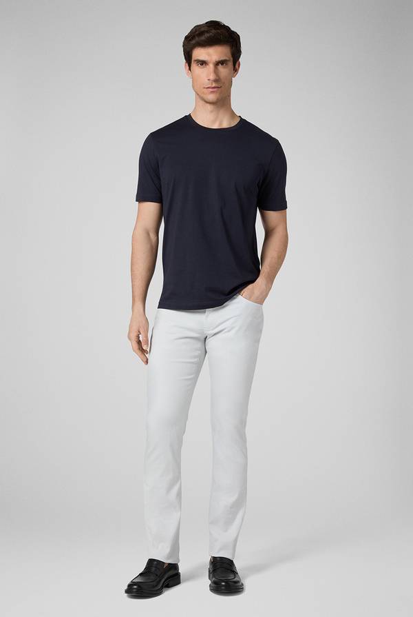 Pal Zileri T-Shirt in cotone nel colore blu navy In Linea