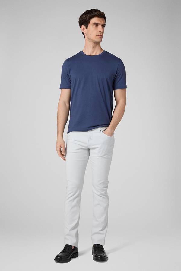 Pal Zileri T-Shirt in cotone nel colore blu Nuovo
