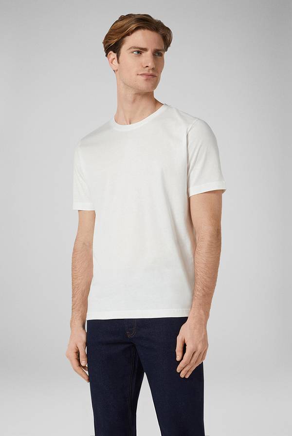 Pal Zileri T-Shirt in cotone nel colore bianco Qualità