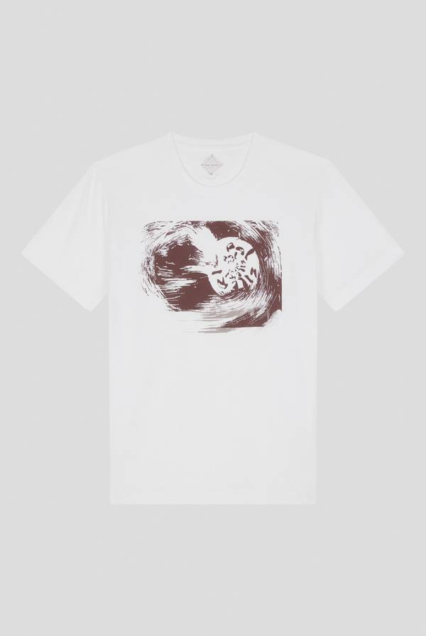 Pal Zileri tshirt in cotone con stampa astratta