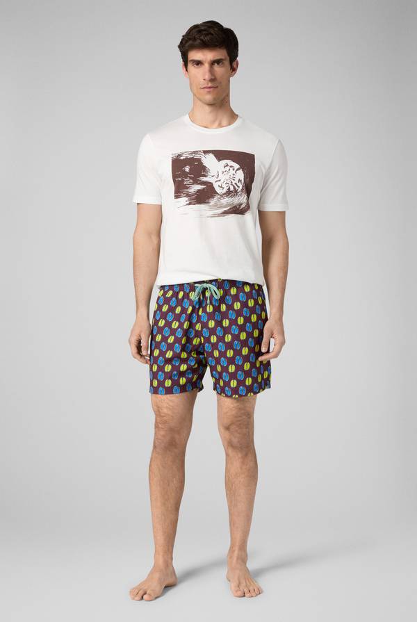 Pal Zileri tshirt in cotone con stampa astratta Vendita