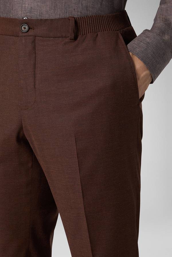 Pal Zileri Pantalone classico in lana e bamboo Promozione Limitata