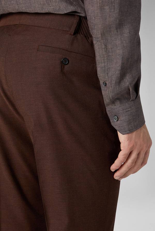 Pal Zileri Pantalone classico in lana e bamboo Promozione Limitata