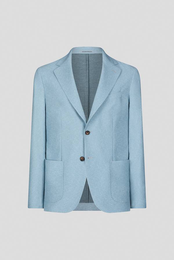Pal Zileri Giacca Effortless in jersey stampato