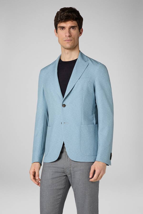 Pal Zileri Giacca Effortless in jersey stampato Pezzi Unici