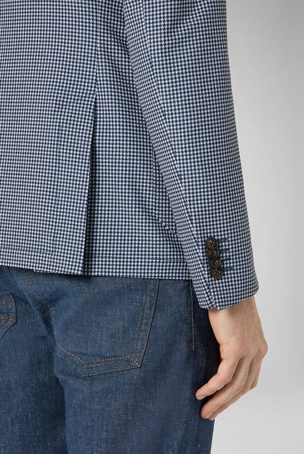 Pal Zileri Giacca Effortless in jersey con motivo pied de poule Acquista Ora