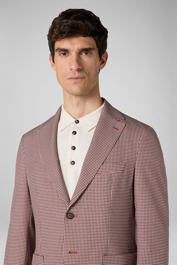 Pal Zileri Giacca Effortless in jersey con motivo pied de poule Promozione Limitata