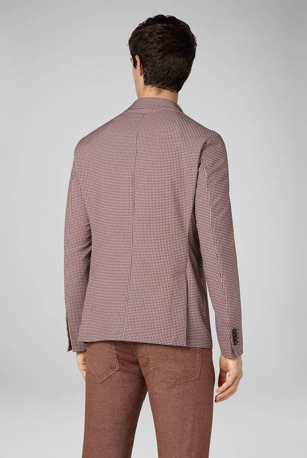 Pal Zileri Giacca Effortless in jersey con motivo pied de poule Promozione Limitata