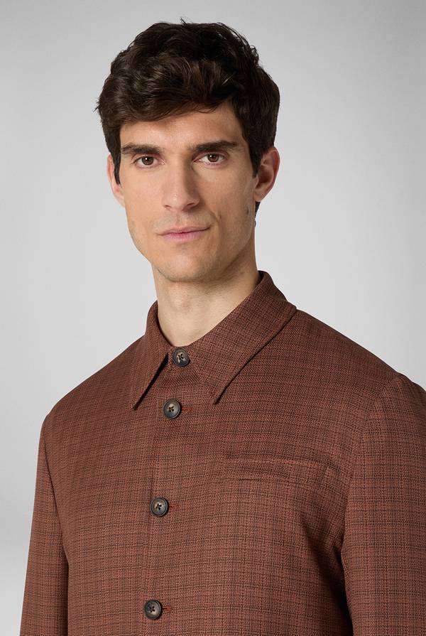 Pal Zileri Giacca camicia con motivo micro check Fino Al -60%