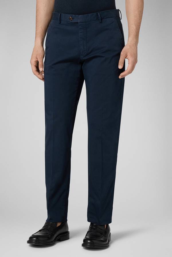 Pal Zileri Chino in cotone stretch tinto in capo Saldi Di Fabbrica