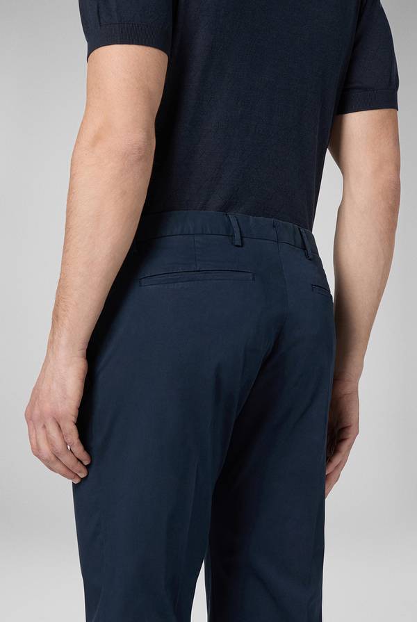 Pal Zileri Chino in cotone stretch tinto in capo Saldi Di Fabbrica