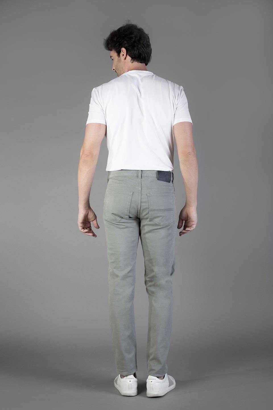 Paul Cortese Gabardine 5 tasche Grey Fino Al -60%