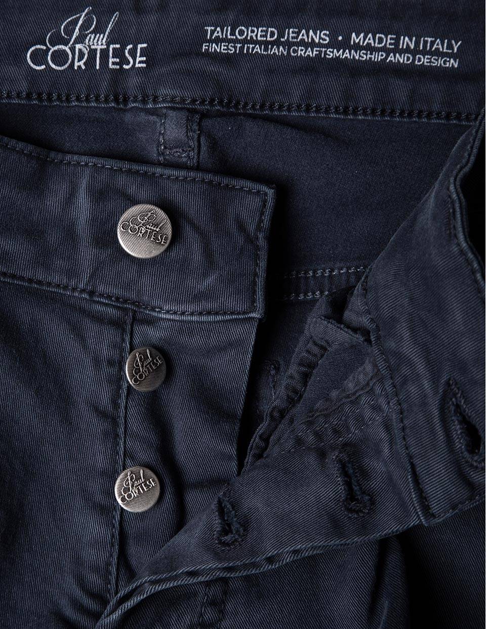 Paul Cortese Gabardine 5 tasche blue Shopping Online