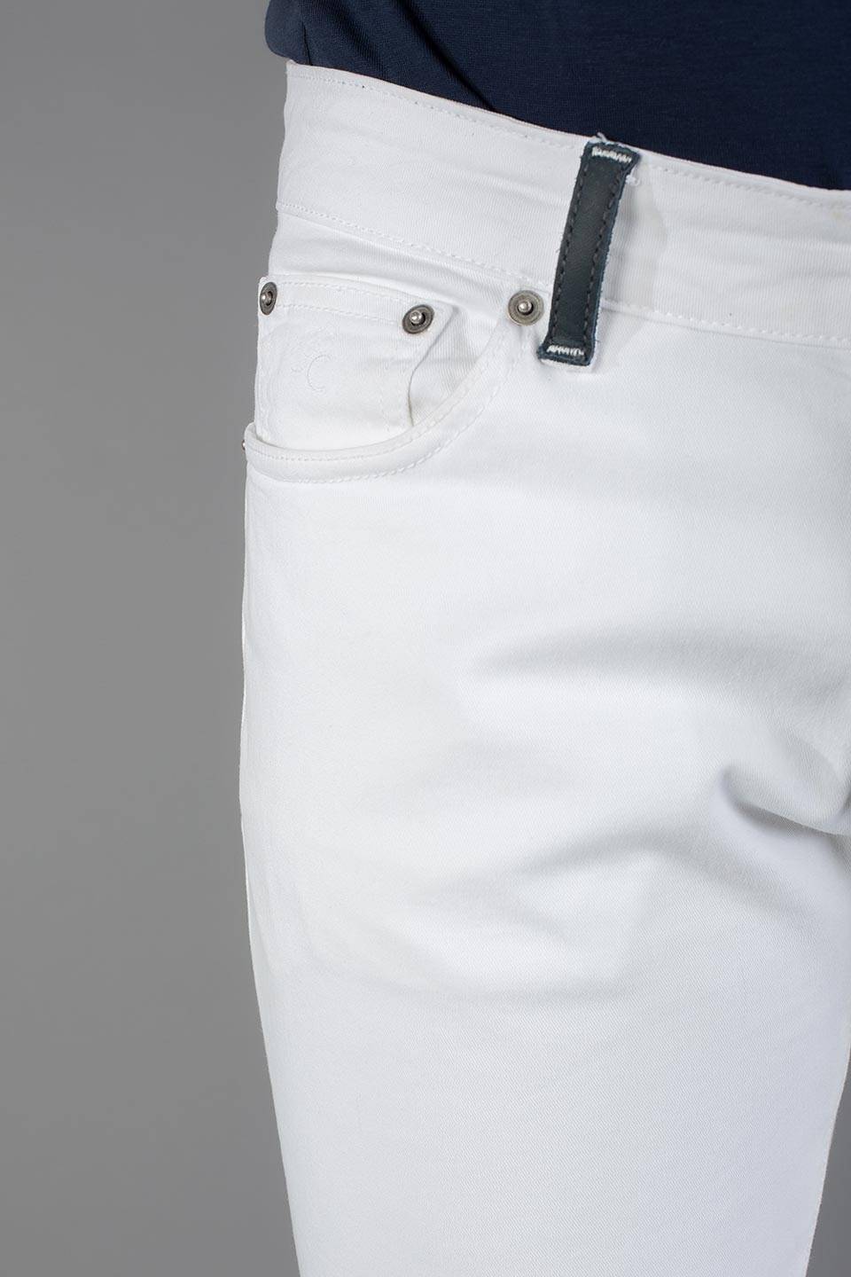 Paul Cortese Gabardine 5 tasche white Affare Del Giorno