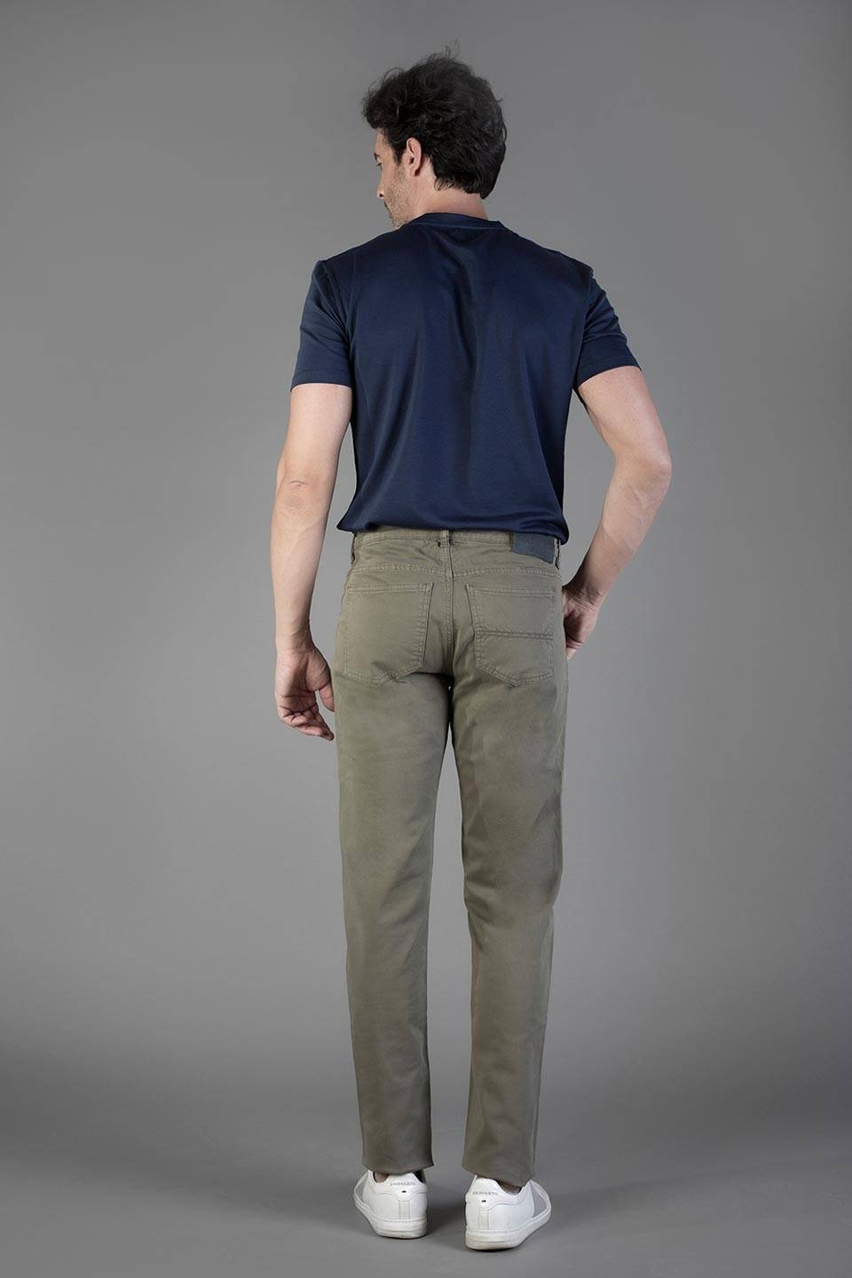 Paul Cortese Gabardine 5 tasche Green Sottocosto