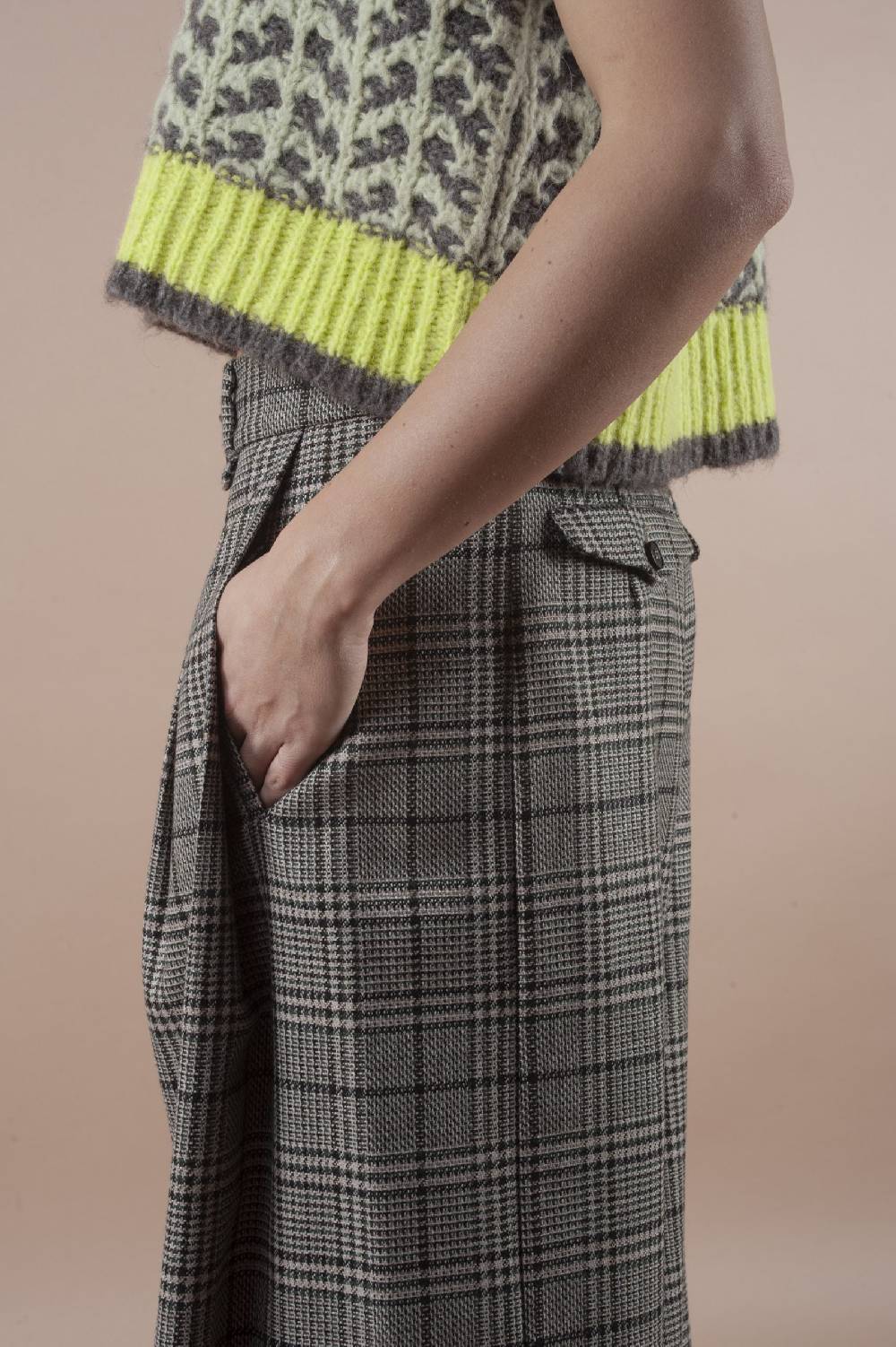 Pdr Phisique Du Role PHISIQUE DU ROLE MILANO PANTS IN TWISTED WOOL Vendita