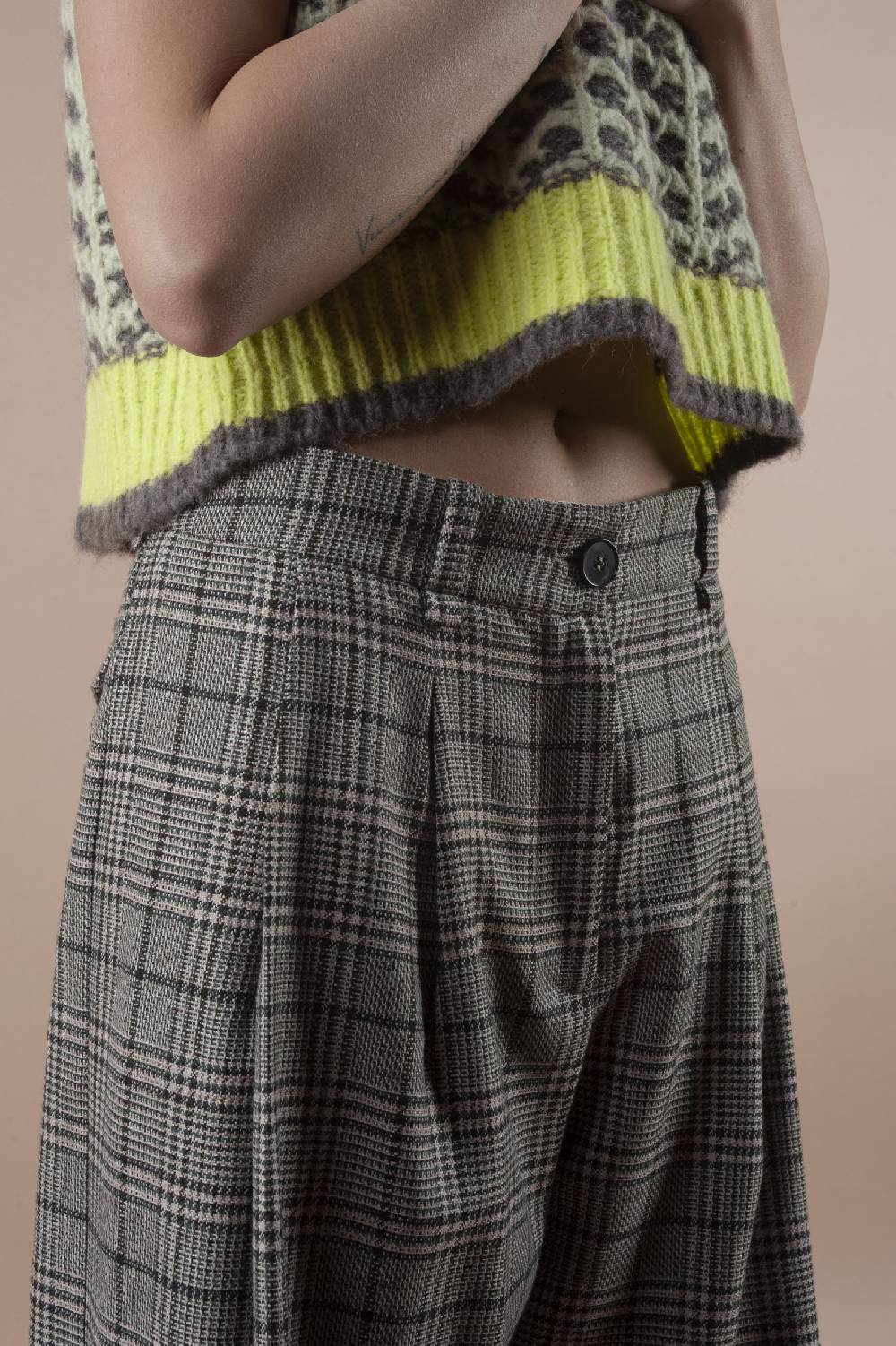 Pdr Phisique Du Role PHISIQUE DU ROLE MILANO PANTS IN TWISTED WOOL Vendita
