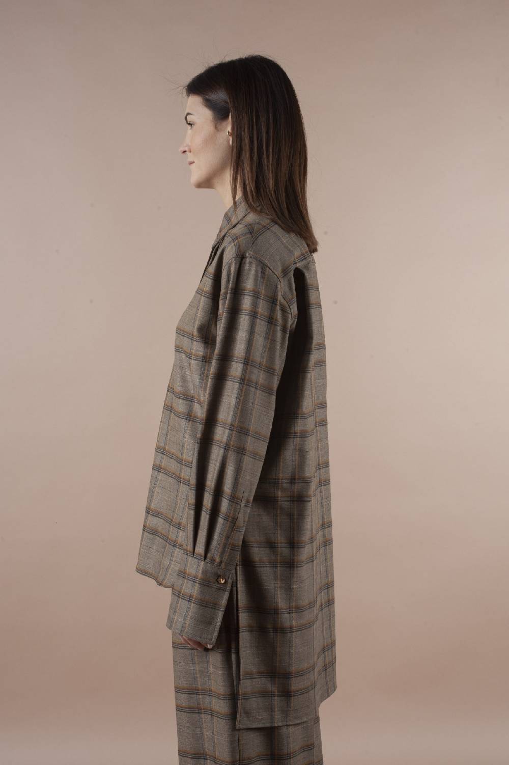 Pdr Phisique Du Role PHISIQUE DU ROLE SHIRT IN LIGHT TARTAN VIRGIN WOOL Promozione
