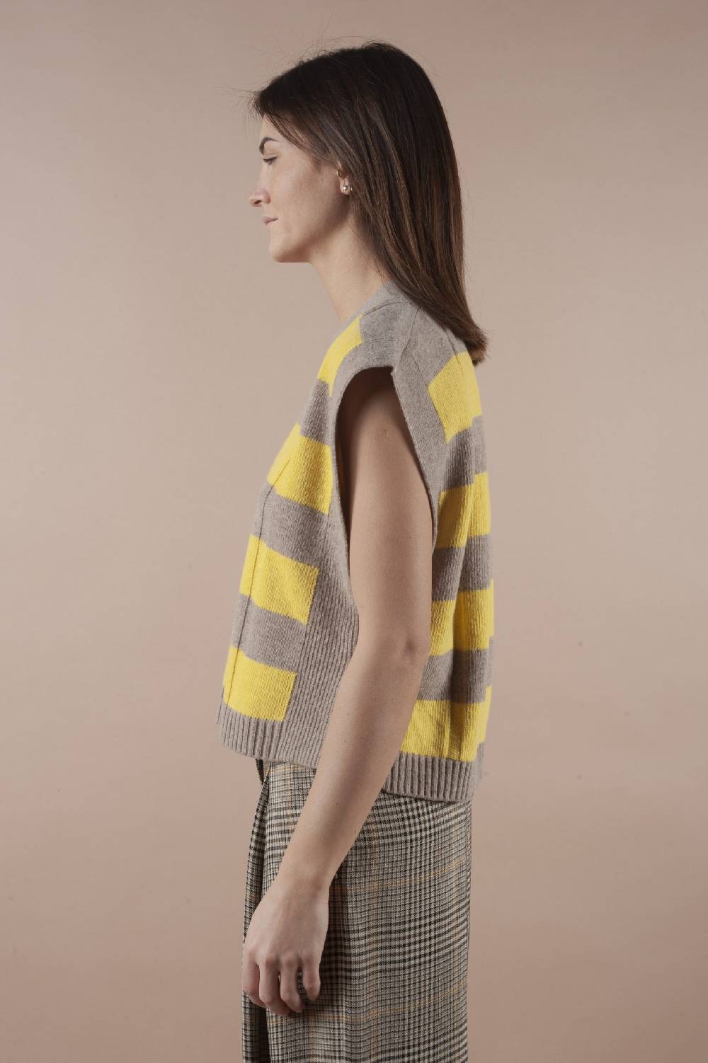 Pdr Phisique Du Role PHISIQUE DU ROLE STRIPED SWEATER TOP IN MERINOS WOOL Qualità Garantita