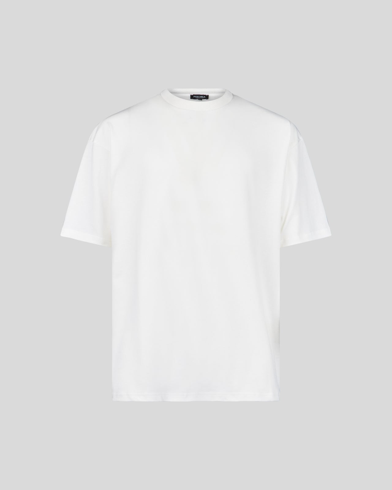 Phobia Archive WHITE T-SHIRT WITH GOTHIC LOGO Negozi Online
