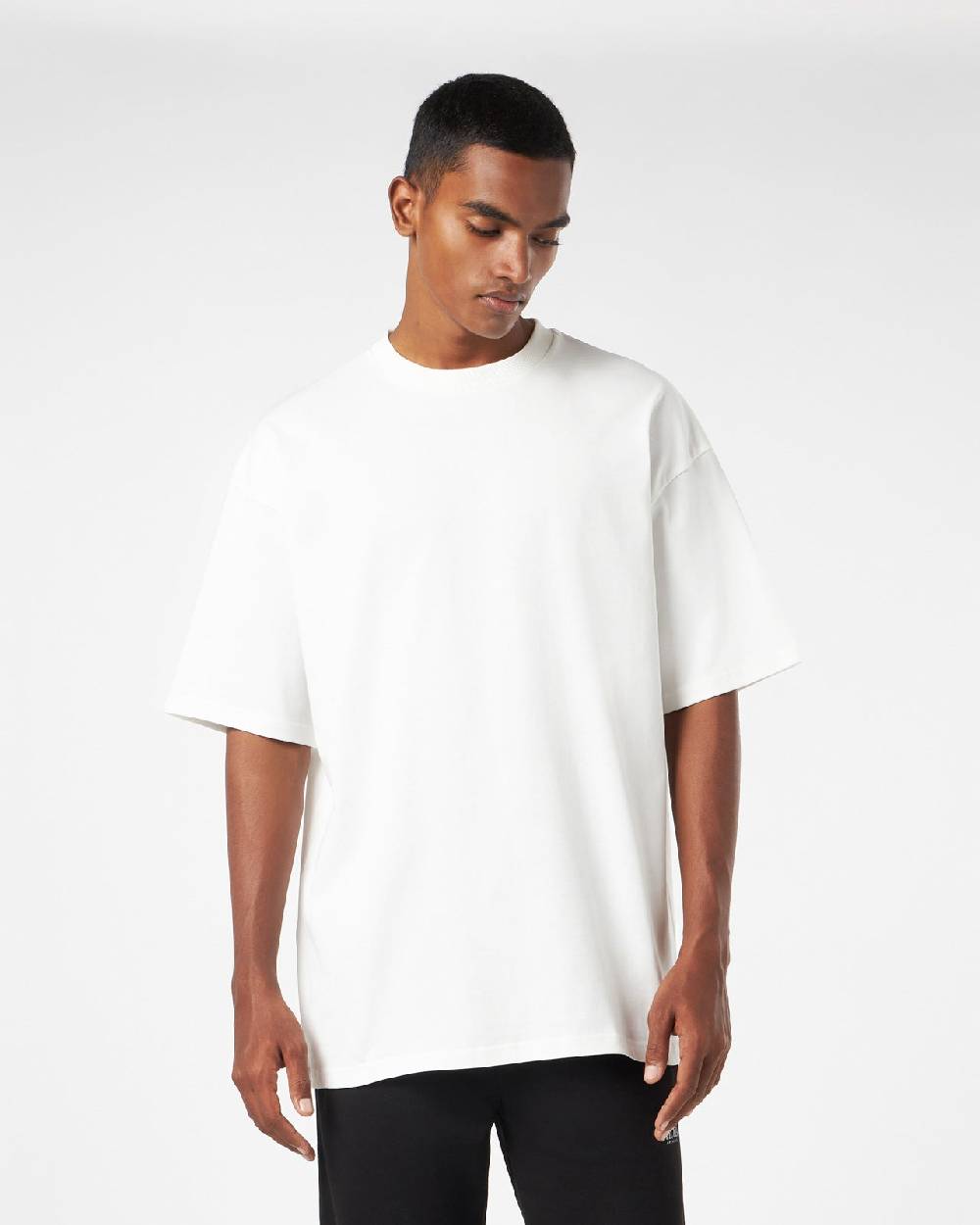 Phobia Archive WHITE T-SHIRT WITH GOTHIC LOGO Negozi Online