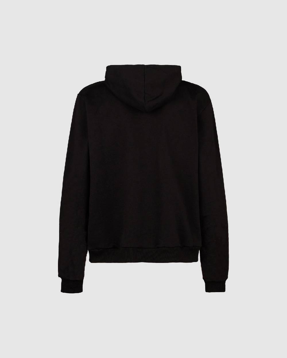 Phobia Archive FELPA CON CAPPUCCIO NERA CON FULMINI GRIGIO CHIARO Consegna Veloce