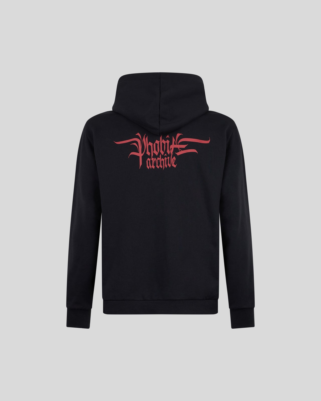 Phobia Archive FELPA NERA CON GRAFICA TRIPLE SKULL ROSSA Online