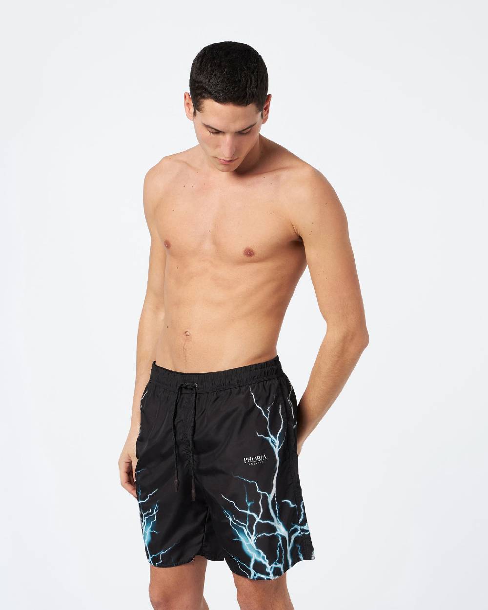 Phobia Archive COSTUME NERO CON FULMINI AZZURRI Negozio