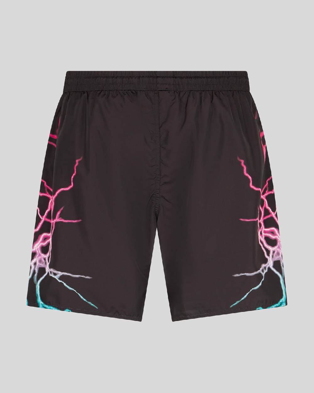 Phobia Archive COSTUME DA BAGNO NERO CON FULMINI BICOLORE ROSA E BLU In Saldo