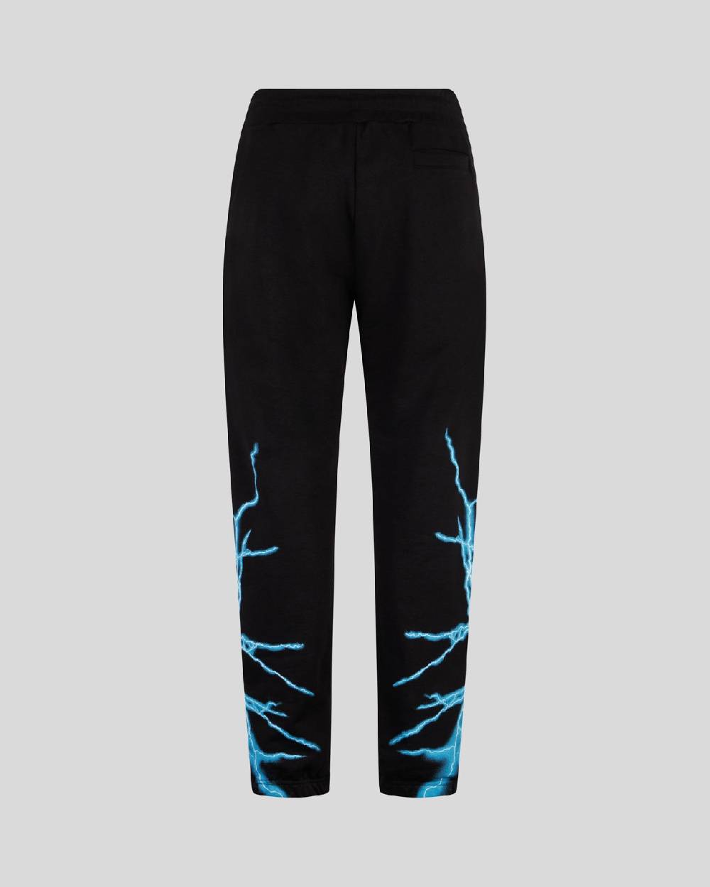 Phobia Archive PANTALONE NERO CON FULMINE LATERALE BLU Italia