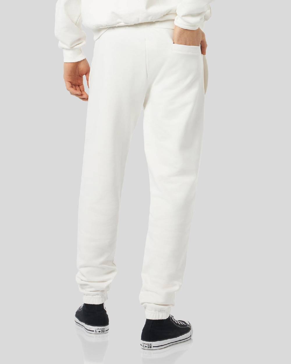 Phobia Archive PANTALONE BIANCO CON LOGO GOTICO RICAMATO Spedizione Gratuita